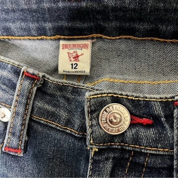 Women’s True Religion Straight Leg Blue Jeans Size 28 Style 112790 - Picture 4 of 7